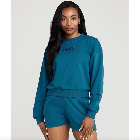Oner Active Classic Lounge Crewneck Medium Ocean Teal - Picture 7 of 7